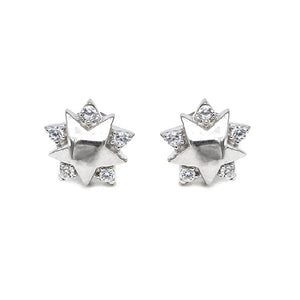 Madelene Star Shaped Silver 925 Sterling Silver Stud Earrings Philippines | Silverworks