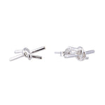 Madeira Knot Silver Stud Earrings