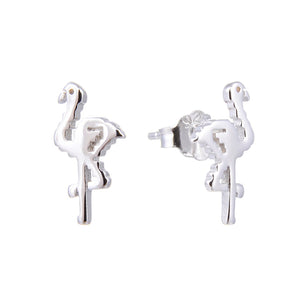 Maggi Pixelated Flamingo Silver 925 Sterling Silver Stud Earring Philippines | Silverworks