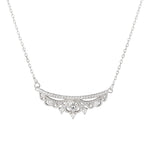 Herbie Silver Tiara Necklace with Cubic Zirconia