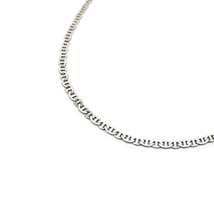 Thick Flat Marina 925 Sterling Silver Necklace Philippines | Silverworks
