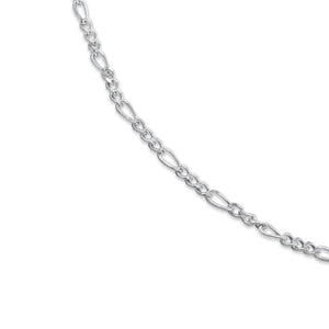 Thin Figgaro Chain 925 Sterling Silver Necklace Philippines | Silverworks