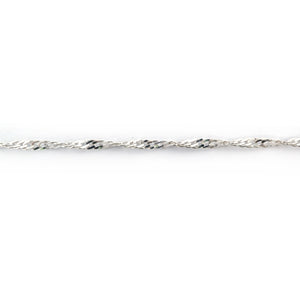 Thin Twisted Curb Chain 925 Sterling Silver Necklace Philippines | Silverworks