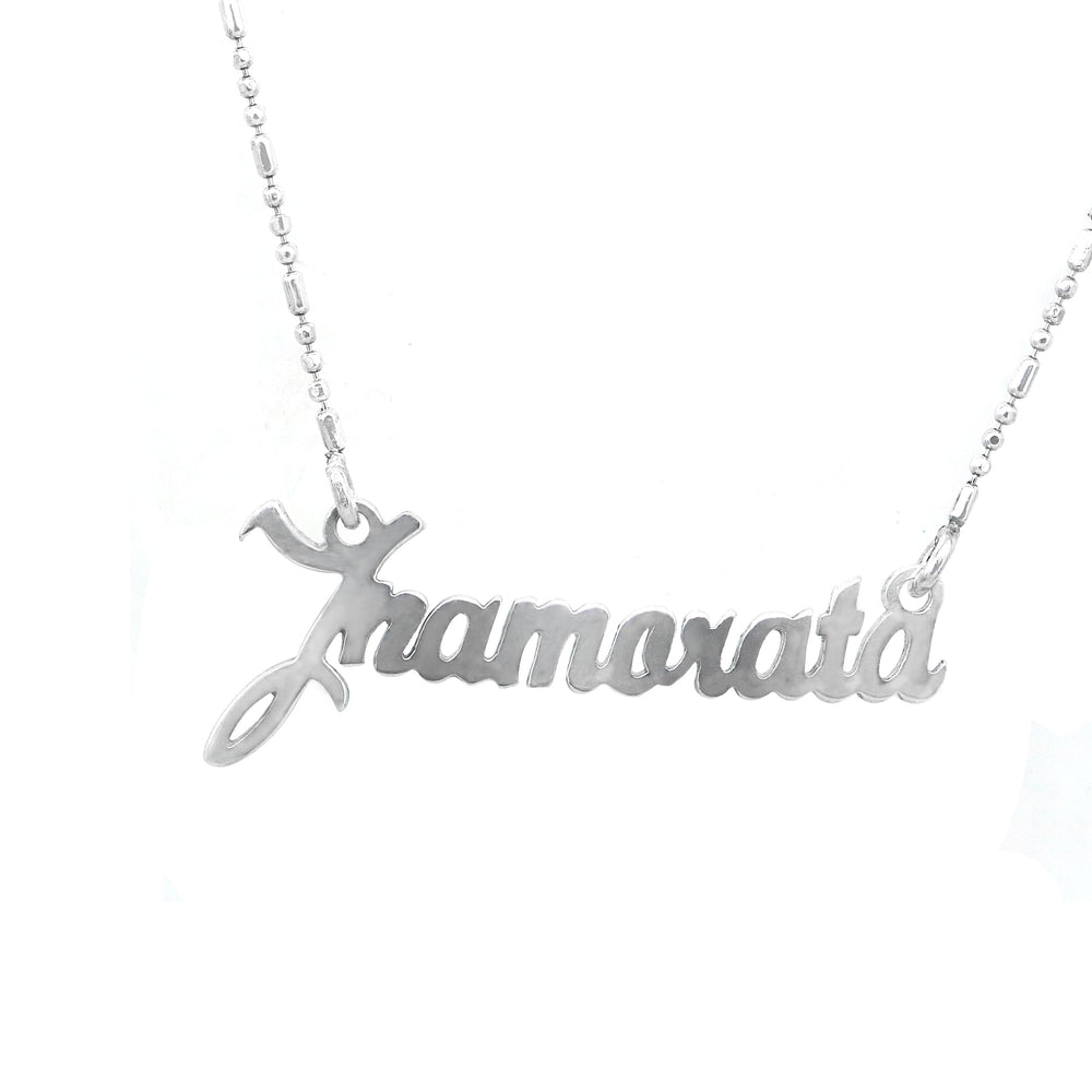 Ynamorata Charm with Rice Beads Chain 925 Sterling Silver Necklace Philippines | Silverworks