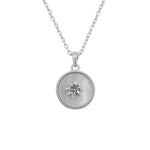 Haruko Flat Pearl Star and Starburst Silver Necklace For Women