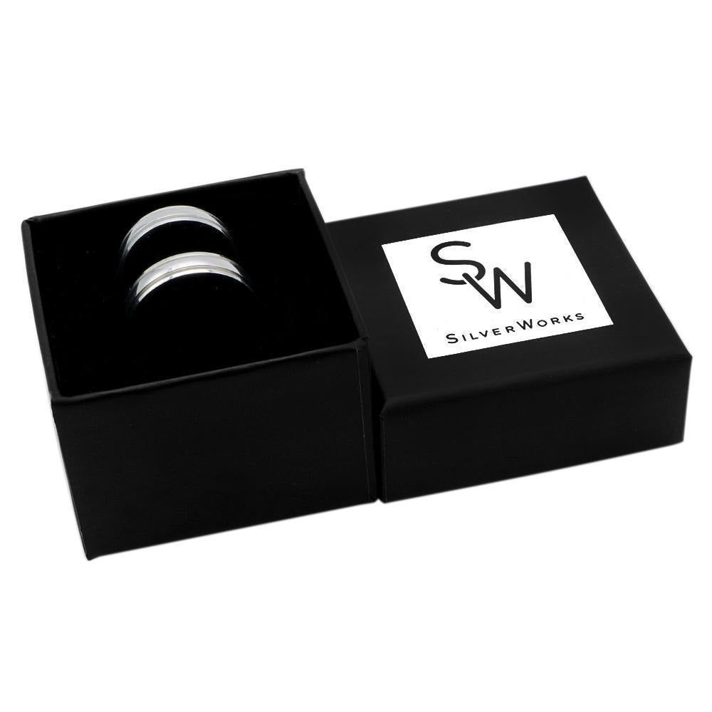 
                      
                        Willa 925 Sterling Silver Wedding Band Ring | SilverWorks
                      
                    