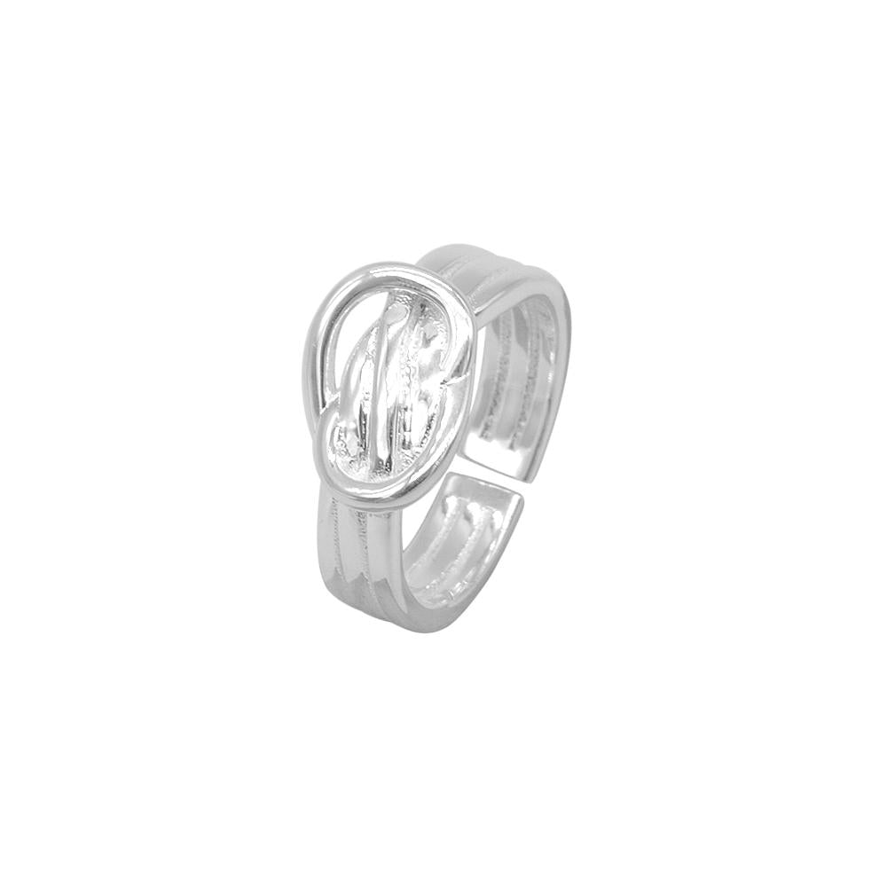Iris Belt Knot 925 Sterling Silver Open Ring | SilverWorks