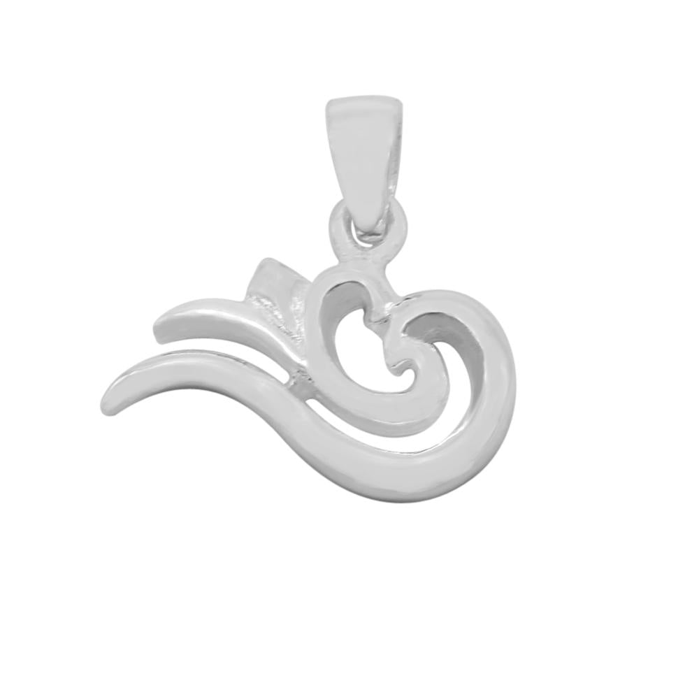 Alex Swirl Heart 925 Sterling Silver Charms and Pendants Philippines | Silverworks