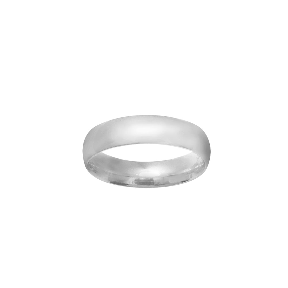 Inayah Plain Polished Silver Ring1