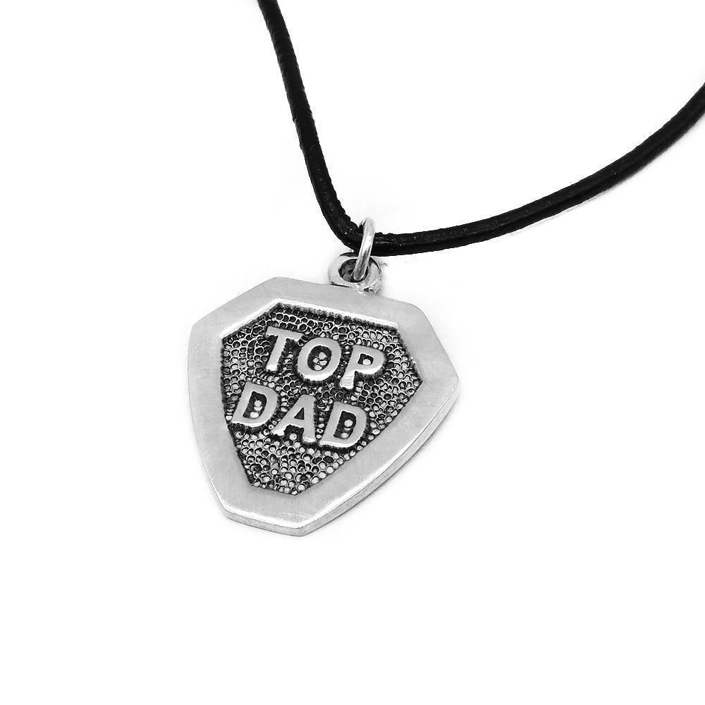 Sawndel "Top Dad" 925 Sterling Silver Pendant in Wax Tail Necklace | SilverWorks
