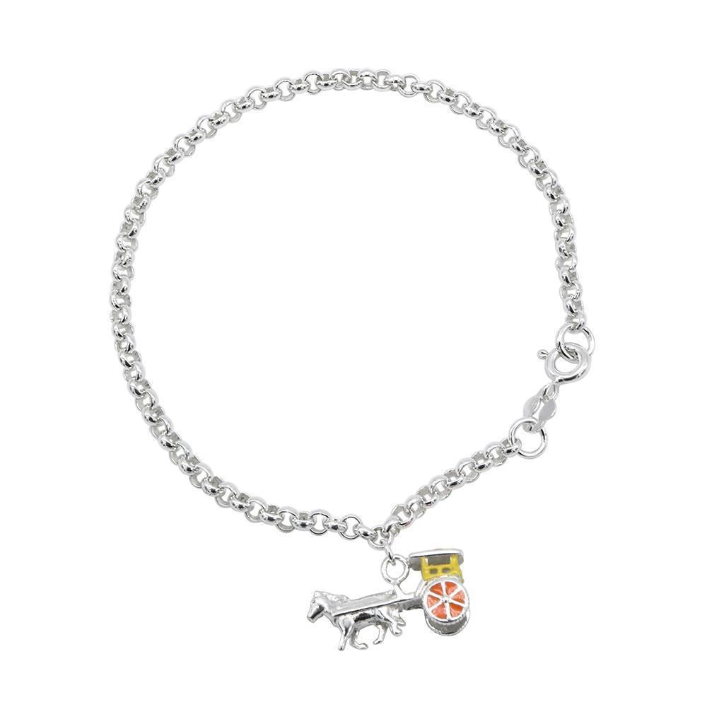 Philip Kalesa 925 Sterling Silver Charm Bracelet | SilverWorks