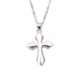 Cross with Diamond on End Design Necklace