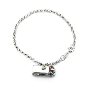 Rolo Chain with  Jeepney 925 Sterling Silver Charm Philippines | Silverworks