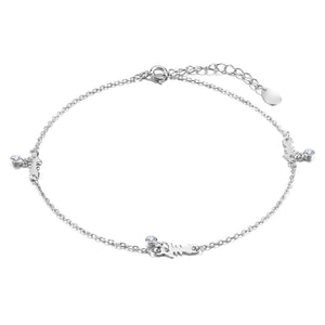 Chanaya Fishbone Silver Anklet For Women 925 Sterling Silver Anklet Philippines B5319- A | Silverworks