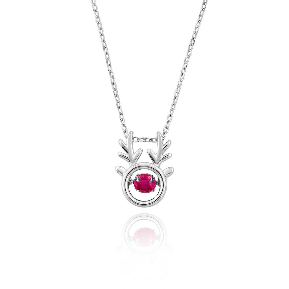 Hara Deer 925 Sterling Silver Pendant Necklace | SilverWorks