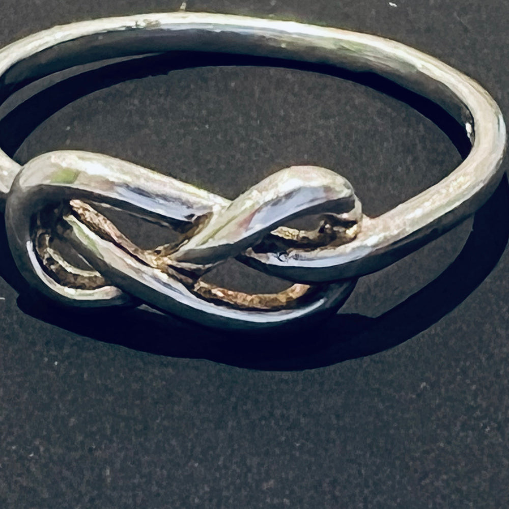 Tatum Infinity Knot 925 Sterling Silver Promise Ring | SilverWorks