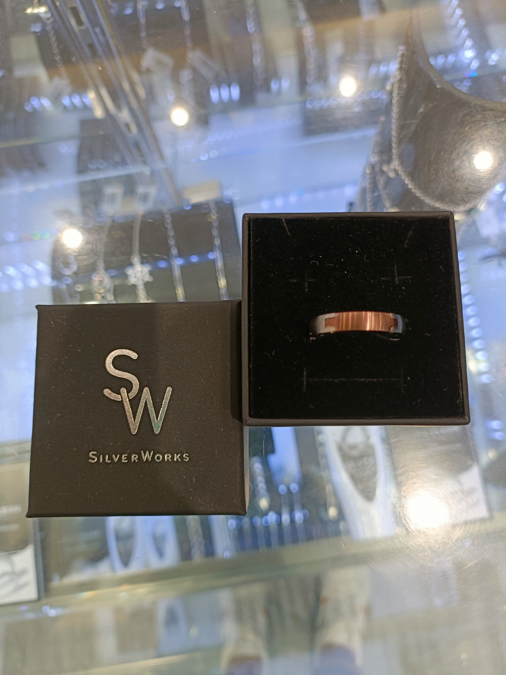 Frankie Titanium Wedding Band Ring | SilverWorks