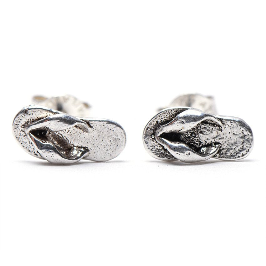 Kapri Slippers 925 Sterling Silver Stud Earrings | SilverWorks