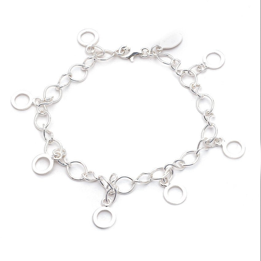 Circle Drop 925 Sterling Silver Bracelet Philippines | Silverworks