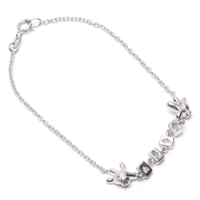 Laura Playing Cards 925 Sterling Silver Charm Bracelet | SilverWorks