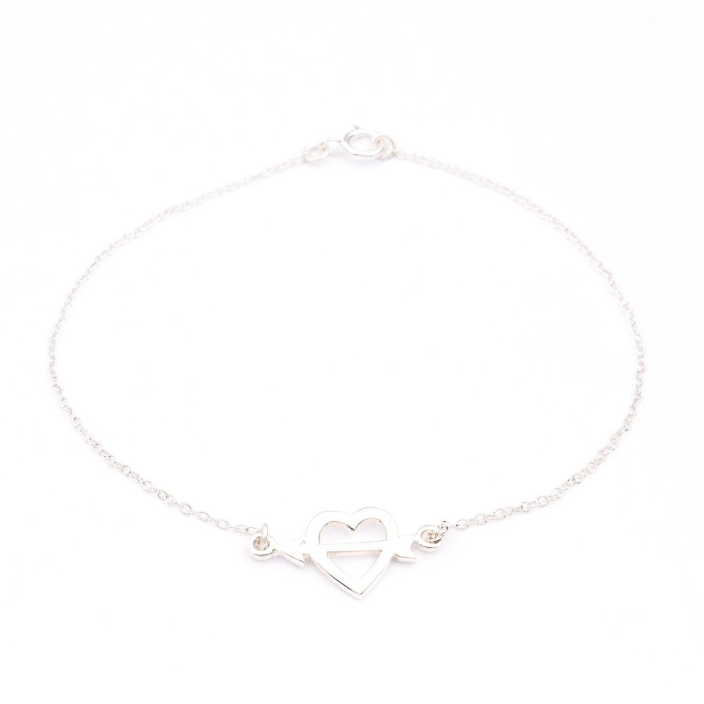 Arrowed Heart 925 Sterling Silver Bracelet Philippines | Silverworks