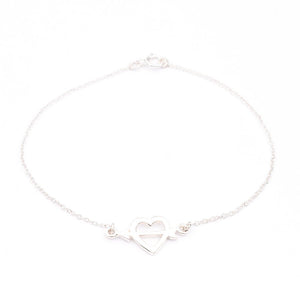 Arrowed Heart 925 Sterling Silver Bracelet Philippines | Silverworks