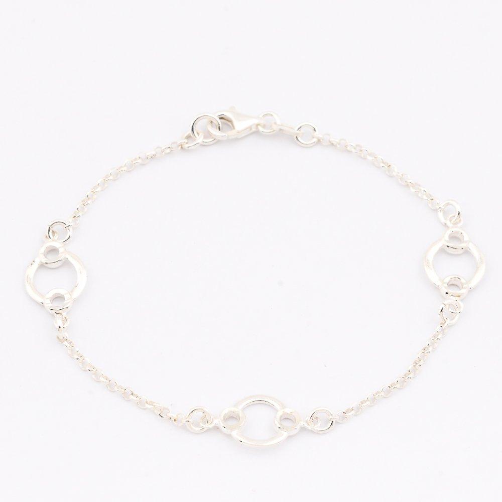 Hoop Links 925 Sterling Silver Bracelet Philippines | Silverworks