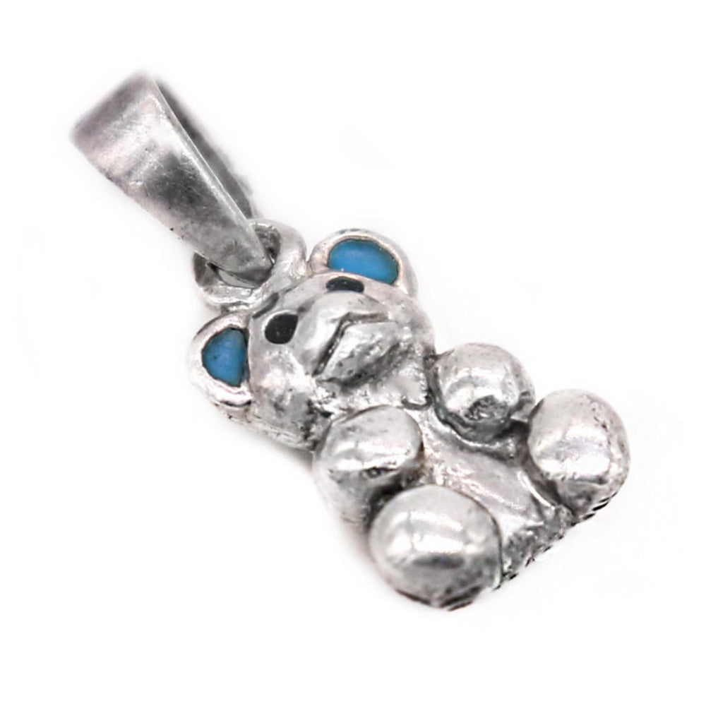 
                
                    Load image into Gallery viewer, SILVERWORKS C3358  1.6 GRAM CUDDLY BEAR WITH ENAMEL EARS 925 Sterling Silver Pendant Philippines | Silverworks
                
            