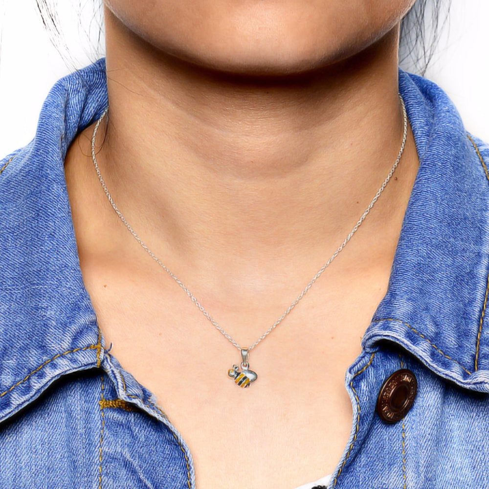 Priscilla Bumble Bee 925 Sterling Silver Pendant | SilverWorks