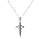 Polished Pointed Cross Pendant