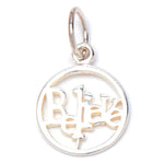 Cut-Out Believe in Round Pendant