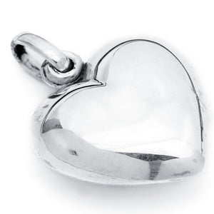Polished Puff Heart 925 Sterling Silver Pendant Philippines | Silverworks