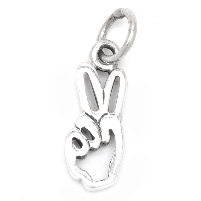 Cut-Out Peace Sign 925 Sterling Silver Pendant Philippines | Silverworks