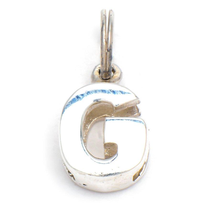 Lauren Polished Letter G 925 Sterling Silver Pendant | SilverWorks