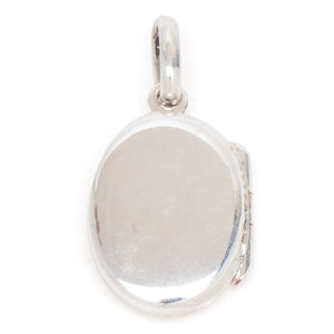 Small Plain Polish Oval Locket 925 Sterling Silver Pendant Philippines | Silverworks