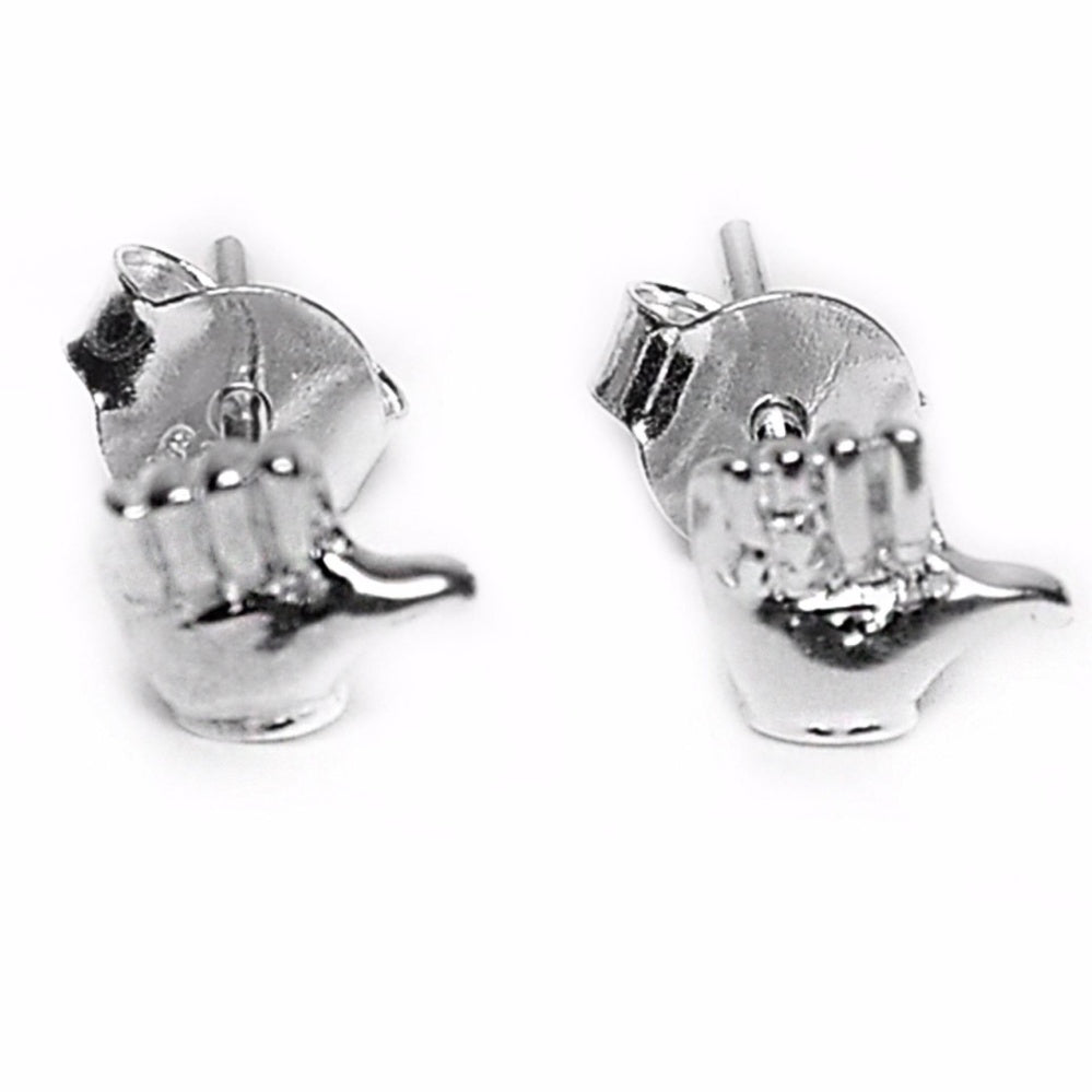 Hands Thumbs Up 925 Sterling Silver Stud Earrings Philippines | Silverworks