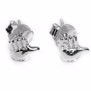 Hands Thumbs Up 925 Sterling Silver Stud Earrings Philippines | Silverworks