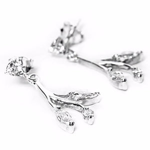 Hanging Marquise Zirconia 925 Sterling Silver Earrings Philippines | Silverworks