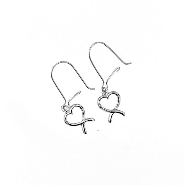 Open Heart Earrings