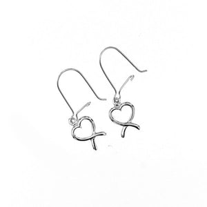 Open Heart 925 Sterling Silver Earrings Philippines | Silverworks