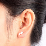 Whale Design Stud Earrings