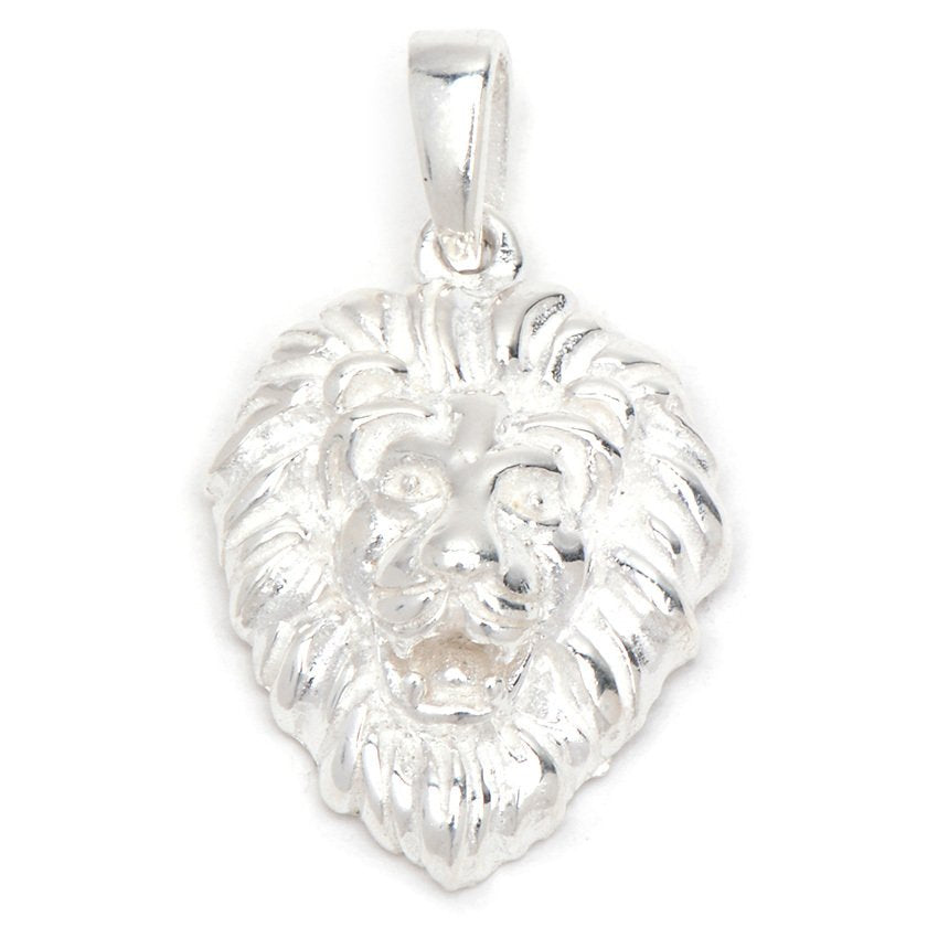 Leslie Lion Face 925 Sterling Silver Pendant | SilverWorks