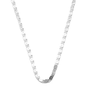 
                
                    Load image into Gallery viewer, 16 Tigers Eye Chain Silver Necklace Philippines | Silverworks
                
            