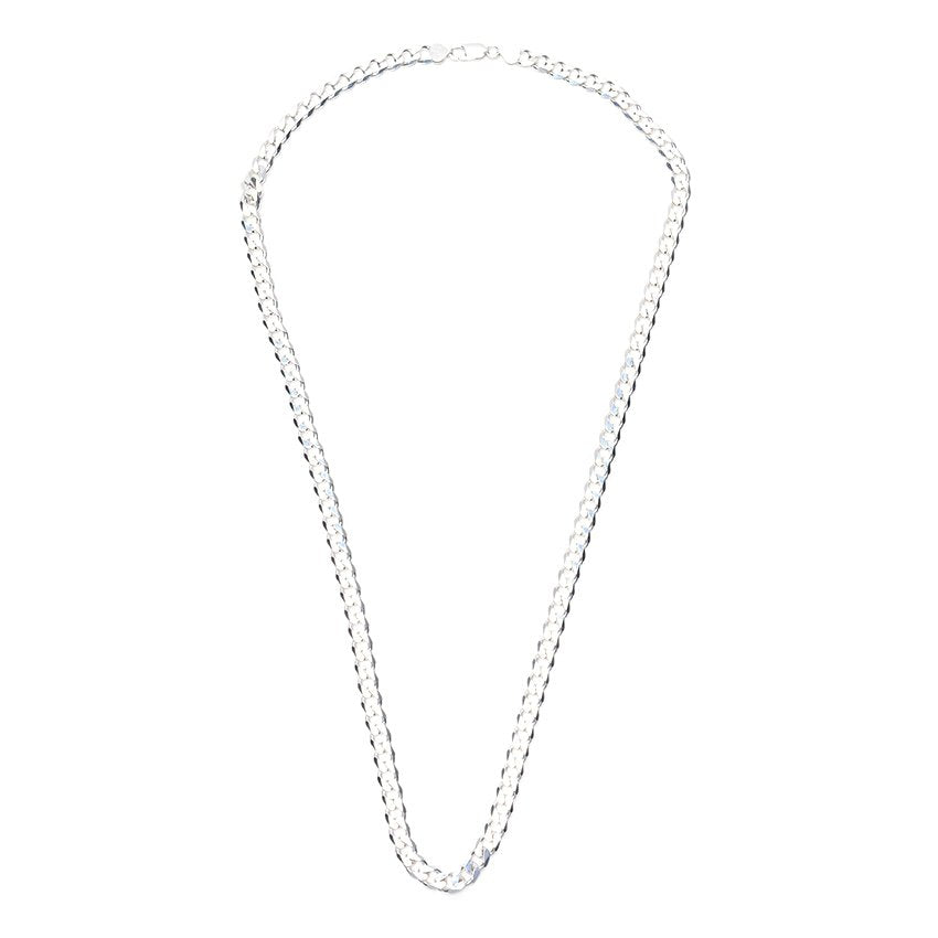 Thick Curb Link Chain 30" 925 Sterling Silver Necklace Philippines | Silverworks