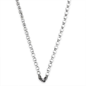 
                
                    Load image into Gallery viewer, Flat Marina with Diamond Cut on Side Chain 925 Sterling Silver Necklace Philippines | Silverworks
                
            