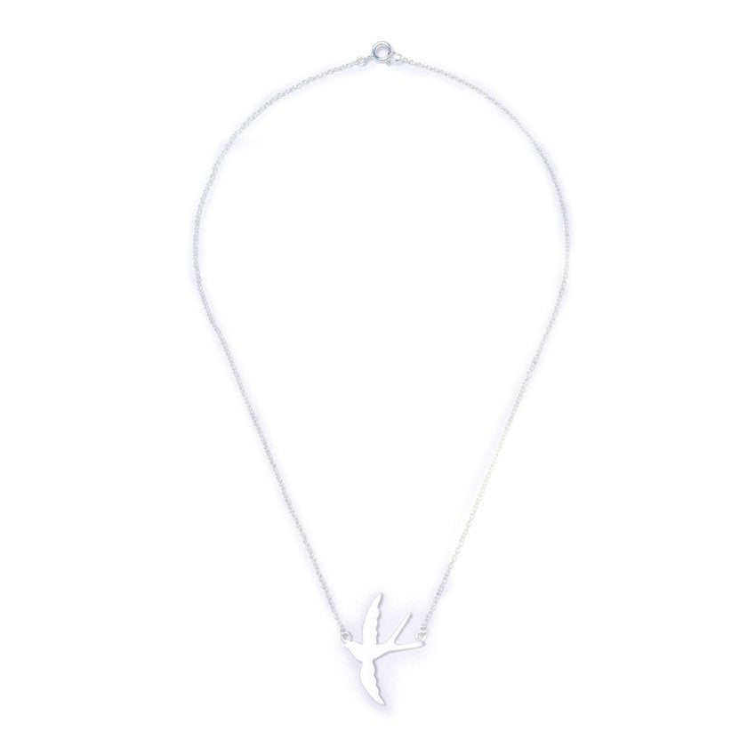 Kayce Flying Bird 925 Sterling Silver Pendant Necklace | SilverWorks