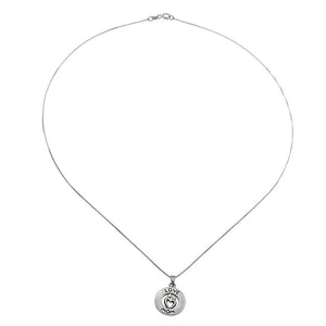 Round "Love Mom" 925 Sterling Silver Necklace Philippines | Silverworks