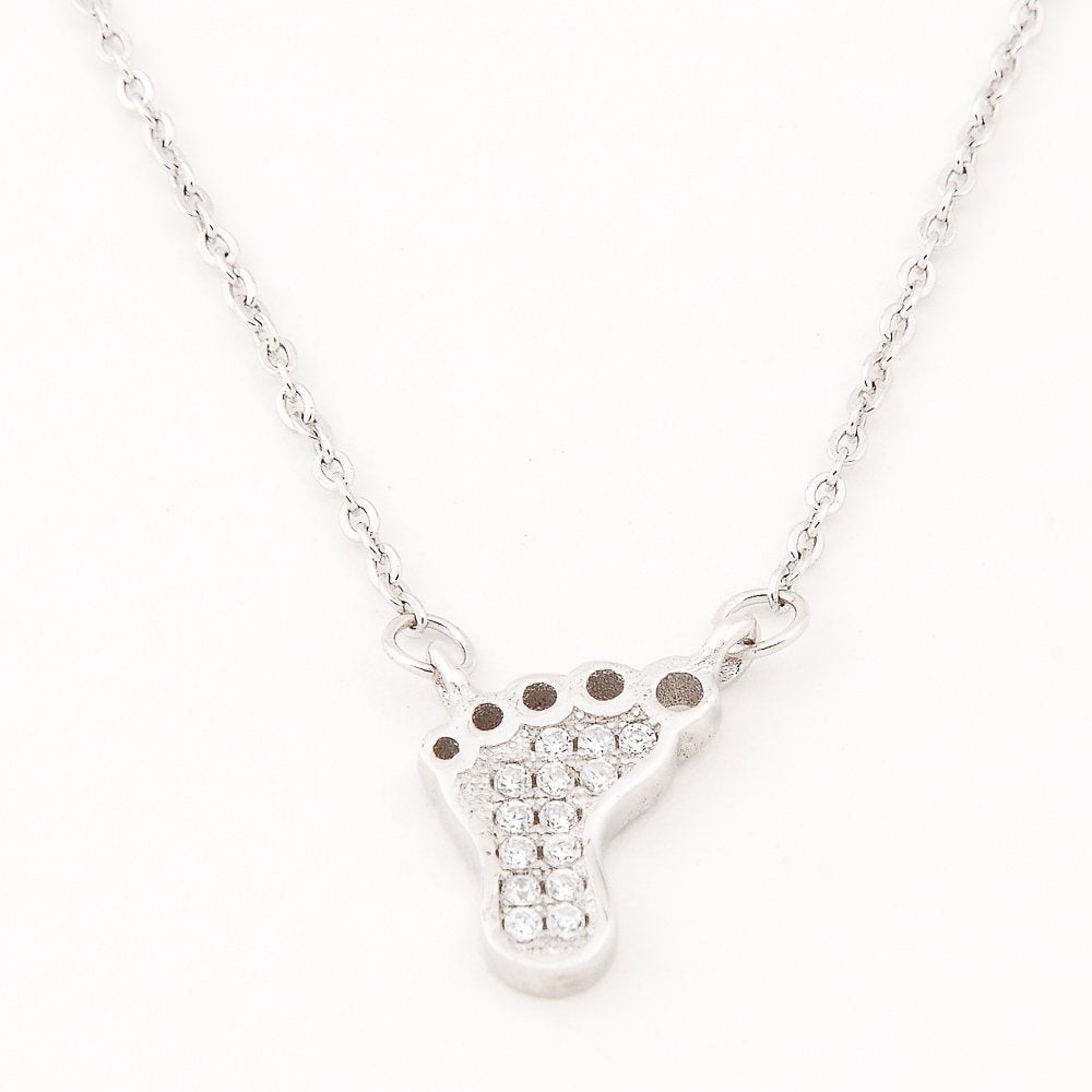 Kennedy Foot 925 Sterling Silver Pendant Necklace | SilverWorks