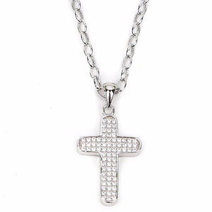 Zirconia Cross 925 Sterling Silver Necklace Philippines | Silverworks