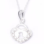 Heart with Lock Design Necklace